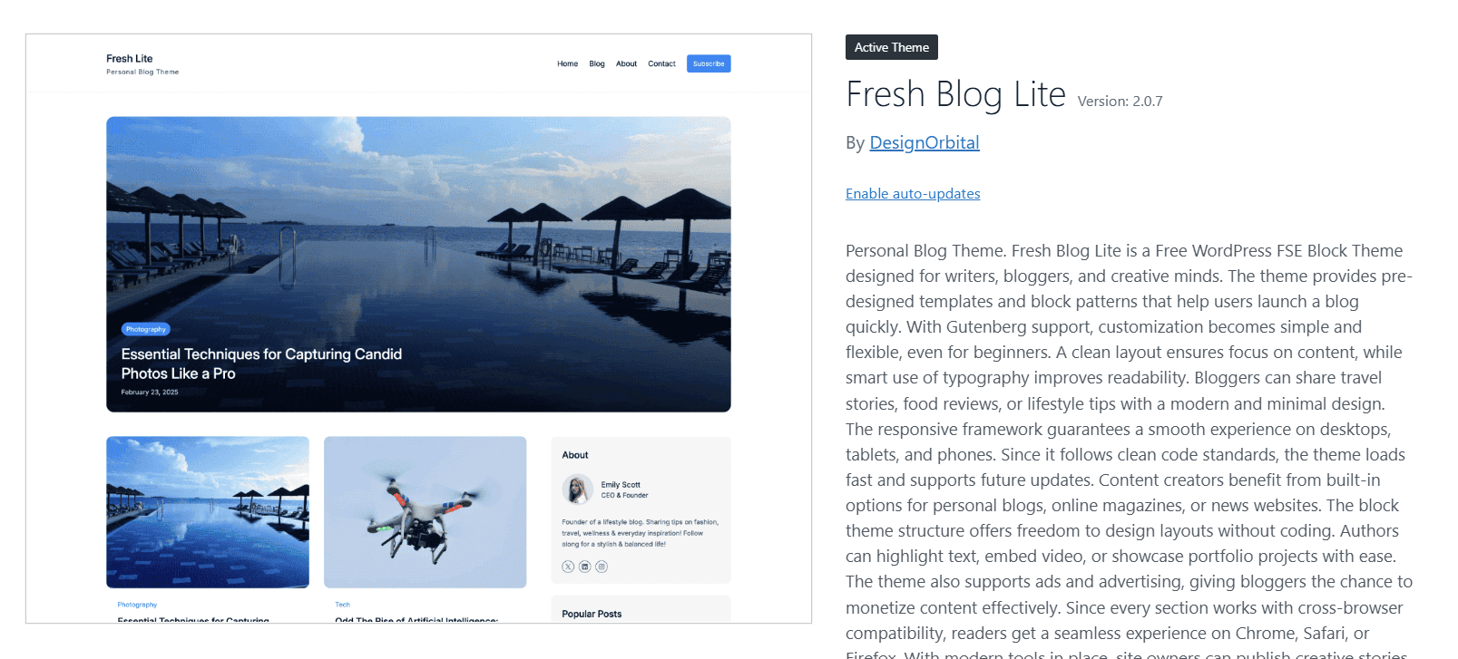 The Ultimate WordPress Theme for Your Blog Website
